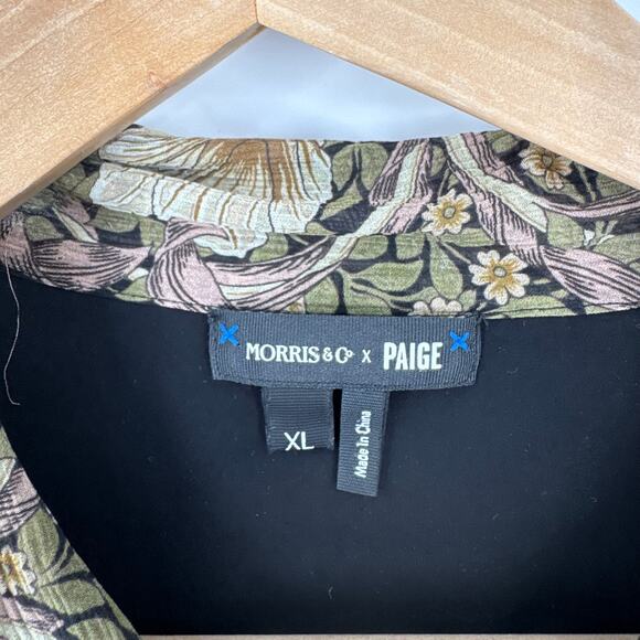 Morris & Co x PAIGE Victoria Dress Arts & Crafts Floral Print Boho Midi Size XL - Picture 4 of 7